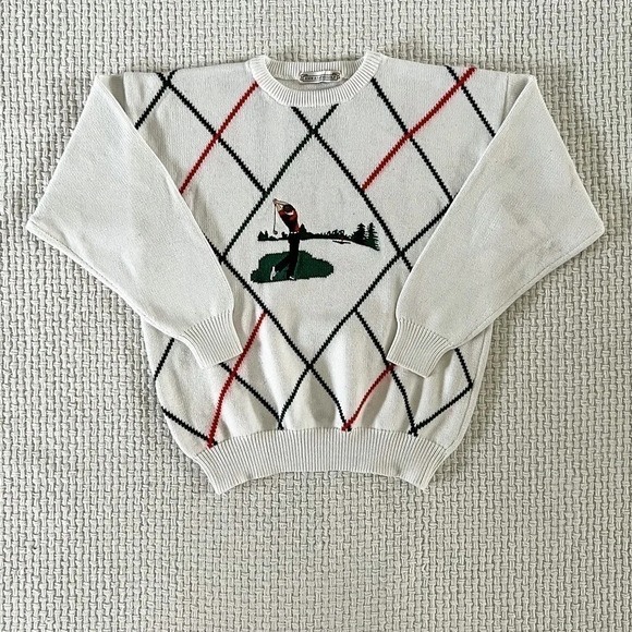 VINTAGE Knit Multicolored Chunky Sweater - Picture 4 of 4